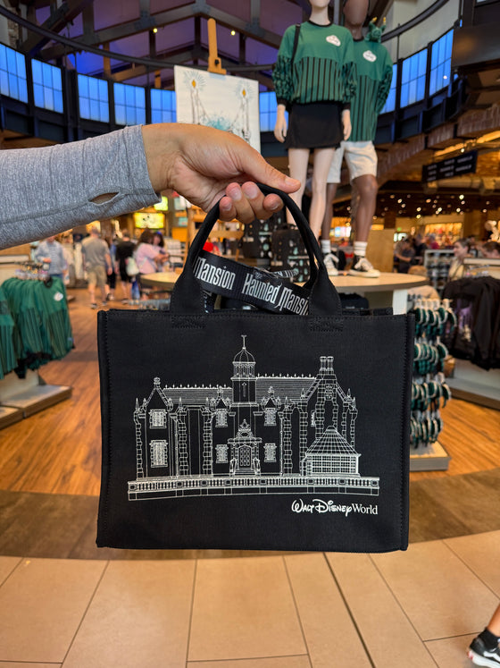 Haunted Mansion Blueprint Canvas Tote
