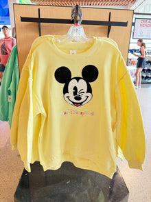  Mickey Butter Yellow Pullover