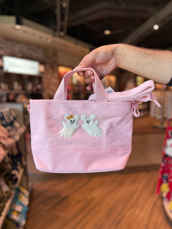 Ghost Mickey and Ghost Minnie Canvas Tote