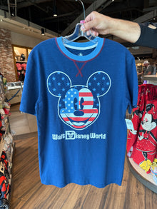  Mickey USA Navy Tee