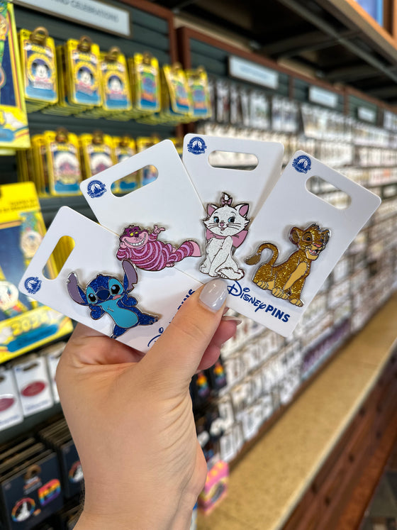 Disney Characters Glittery Pin