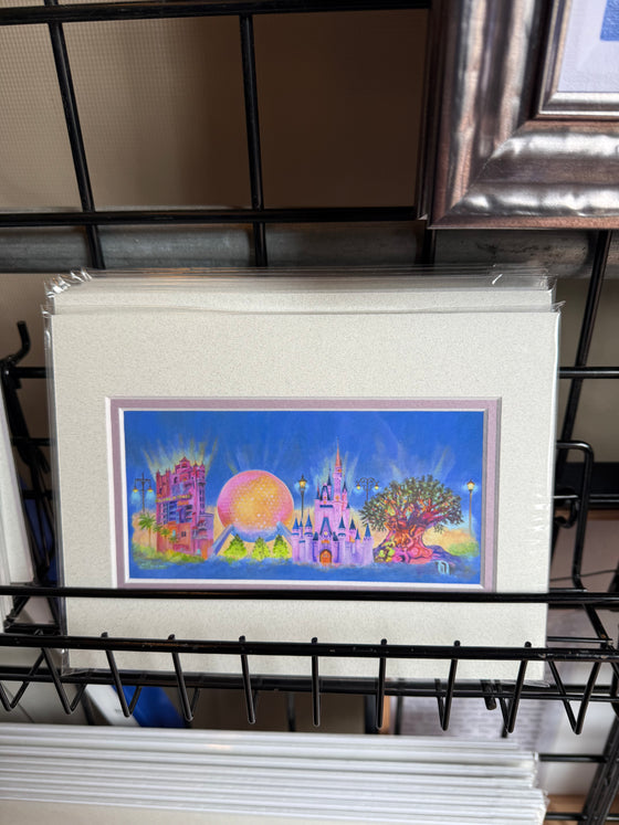 Walt Disney World Four Parks Mini Print