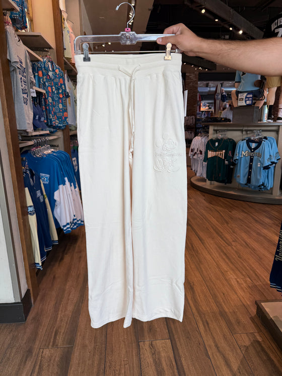Mickey Off White Straight Leg Sweatpants