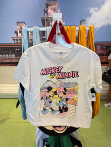  Retro Mickey and Minnie Cropped Tee