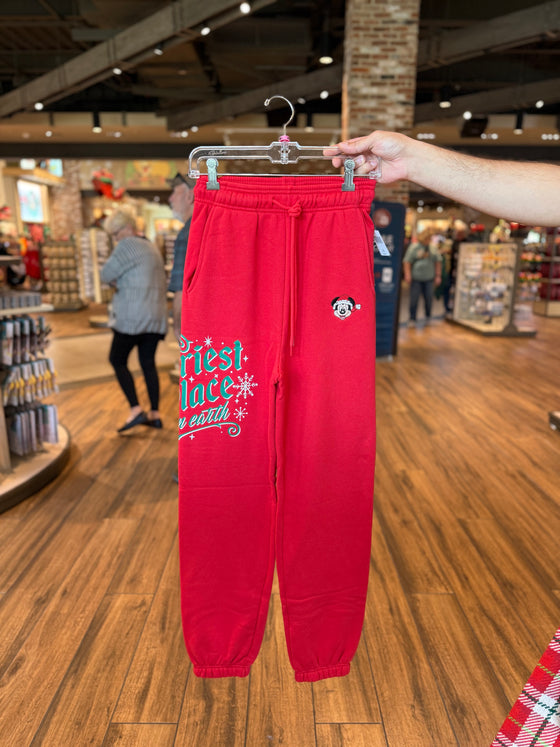 The Merriest Place On Earth Red Sweatpants