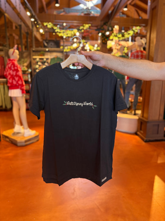 Walt Disney World Mistletoe Christmas Black Tee