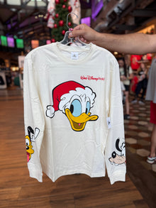  Christmas Donald and Mickey Long Sleeve Tee