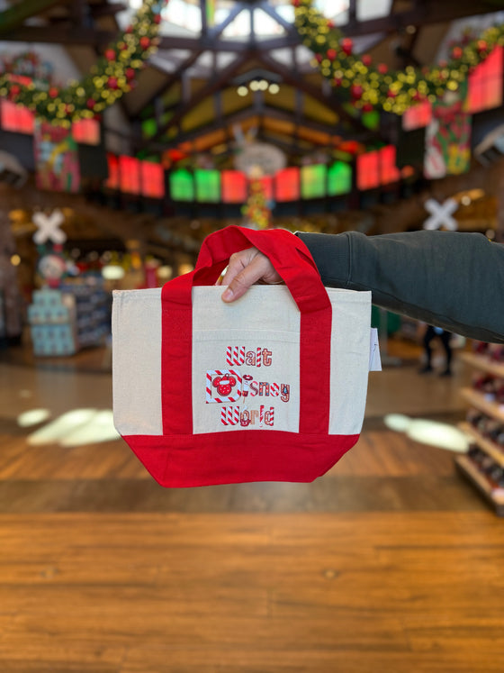 Walt Disney World Christmas Snacks Red Tote
