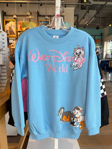  Disney Cats Blue Pullover