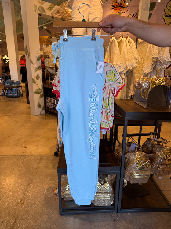 Walt Disney World Castle Light Blue Sweatpants