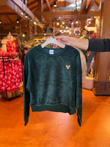  Mickey Green Soft Corduroy Pullover