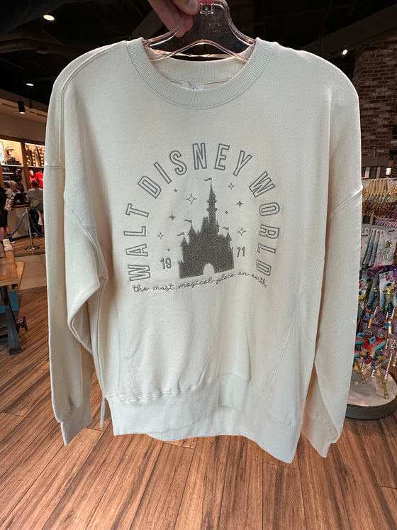 Walt Disney World Most Magical Place Off White Pullover