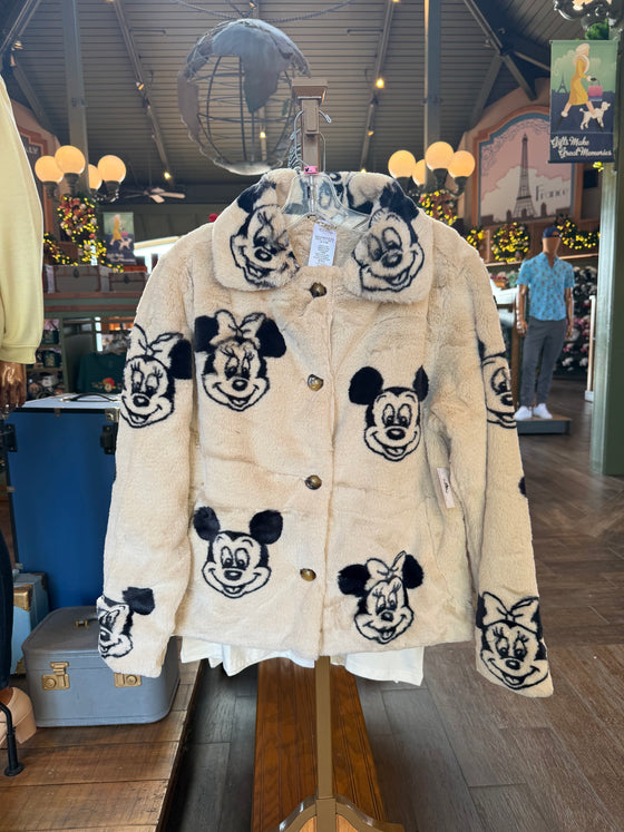 Mickey and Minnie Cream Soft Jacket