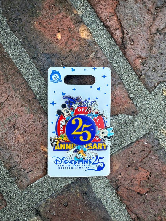 Mickey and Friends Pin Trading 25th Anniversary Spinner Pin