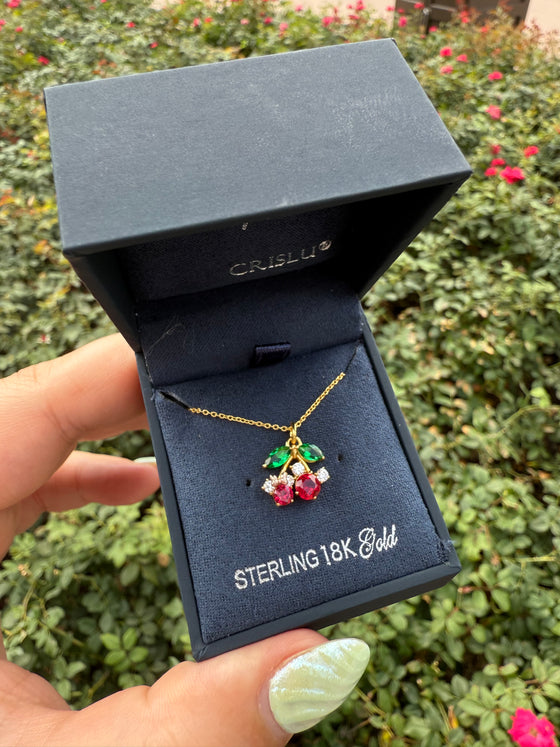Mickey Cherries Necklace by Crislu