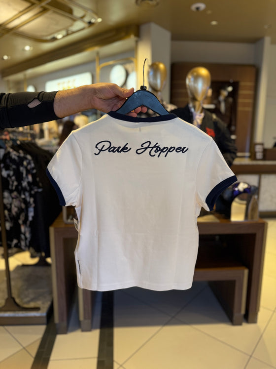Park Hopper White Ringer Tee