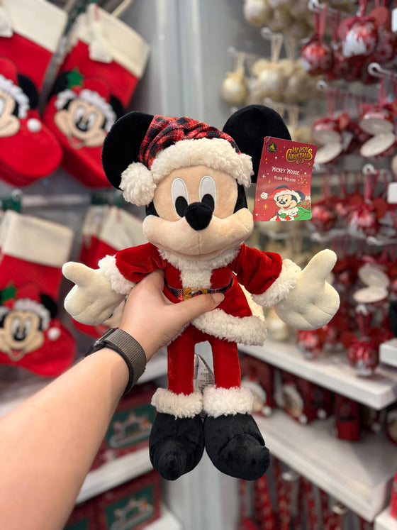 Santa Mickey Plush