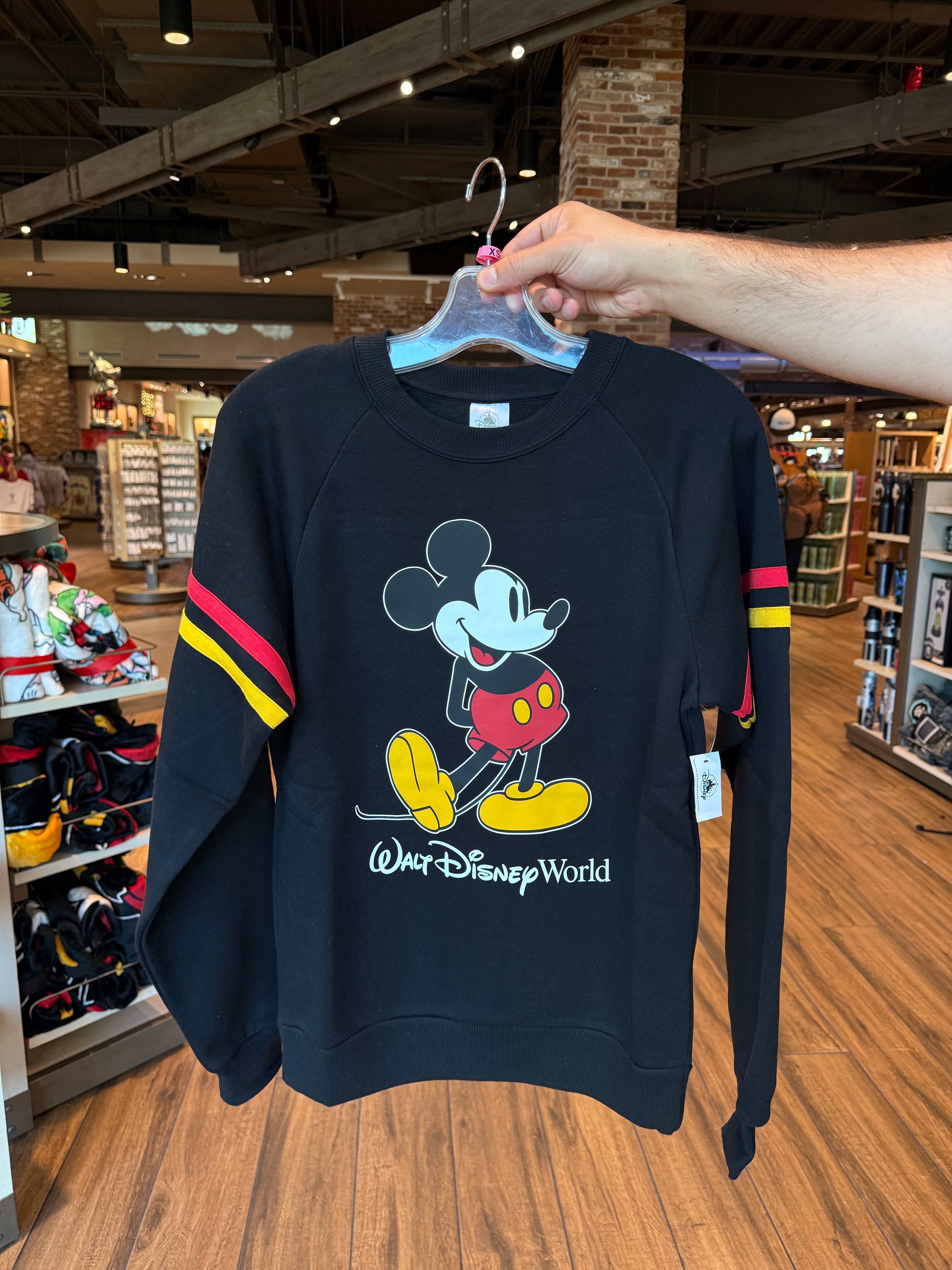 Walt Disney World Mickey Retro Black Sweatshirt – Neverland Delivery