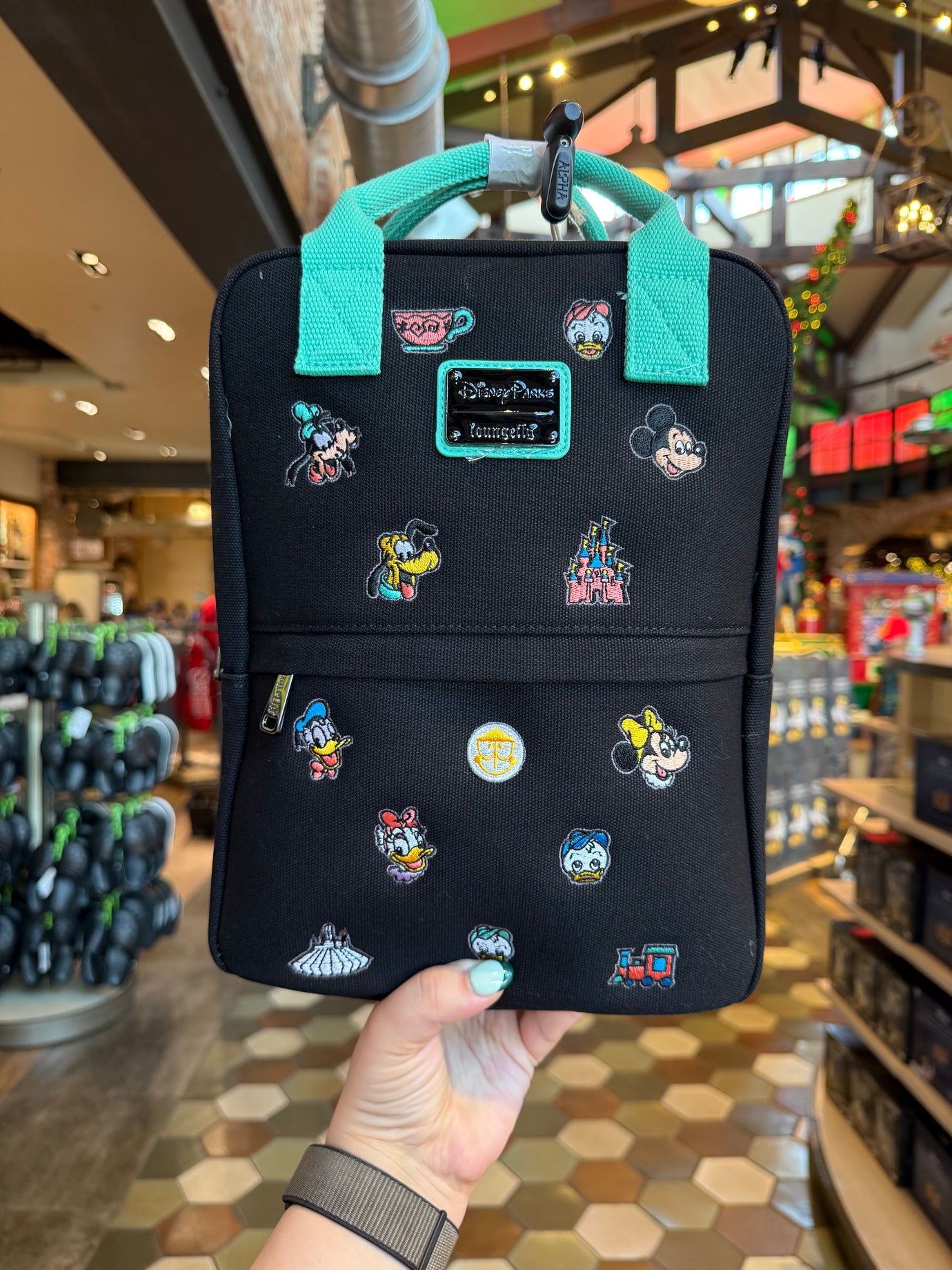 Walt Disney World Park Icons Canvas Backpack by Loungefly Neverland Delivery