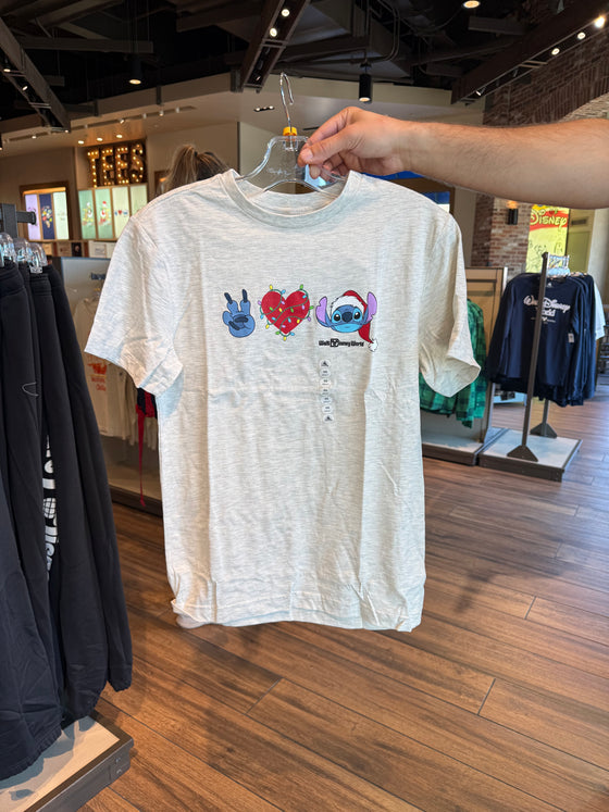 Peace, Love, Christmas Stitch Tee