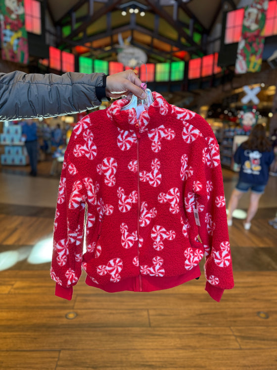 Peppermint Mickey Sherpa Jacket