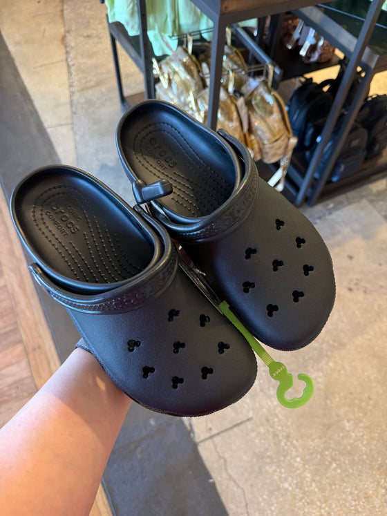 Black Mickey Crocs