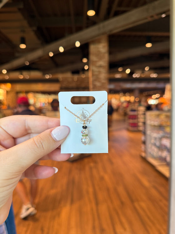 Snowman Mickey Necklace