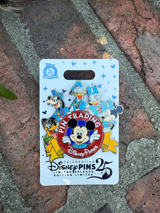 Mickey and Friends Pin Trading 25th Anniversary Pin