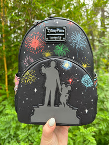  Disney 100 Platinum Celebration Finale Walt and Mickey Backpack by Loungefly