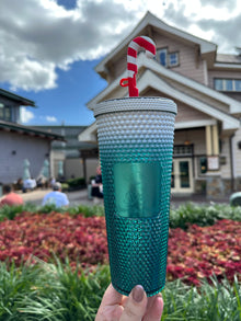 Christmas Blue Ombré with Candy Cane Straw Tumbler by Starbucks