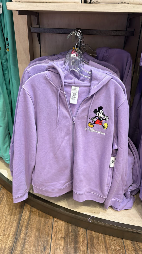 Original Mickey Purple Zip Up Hoodie