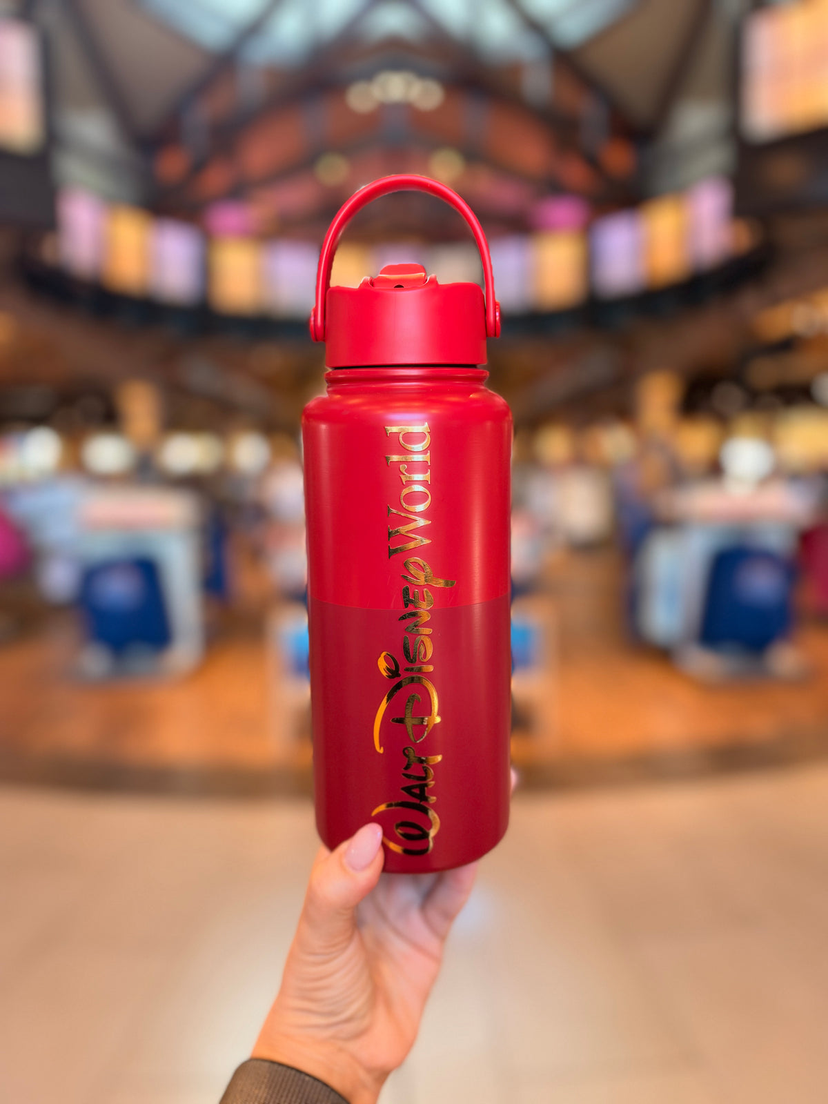 Walt Disney World Logo Mania Red and Gold Bottle – Neverland Delivery