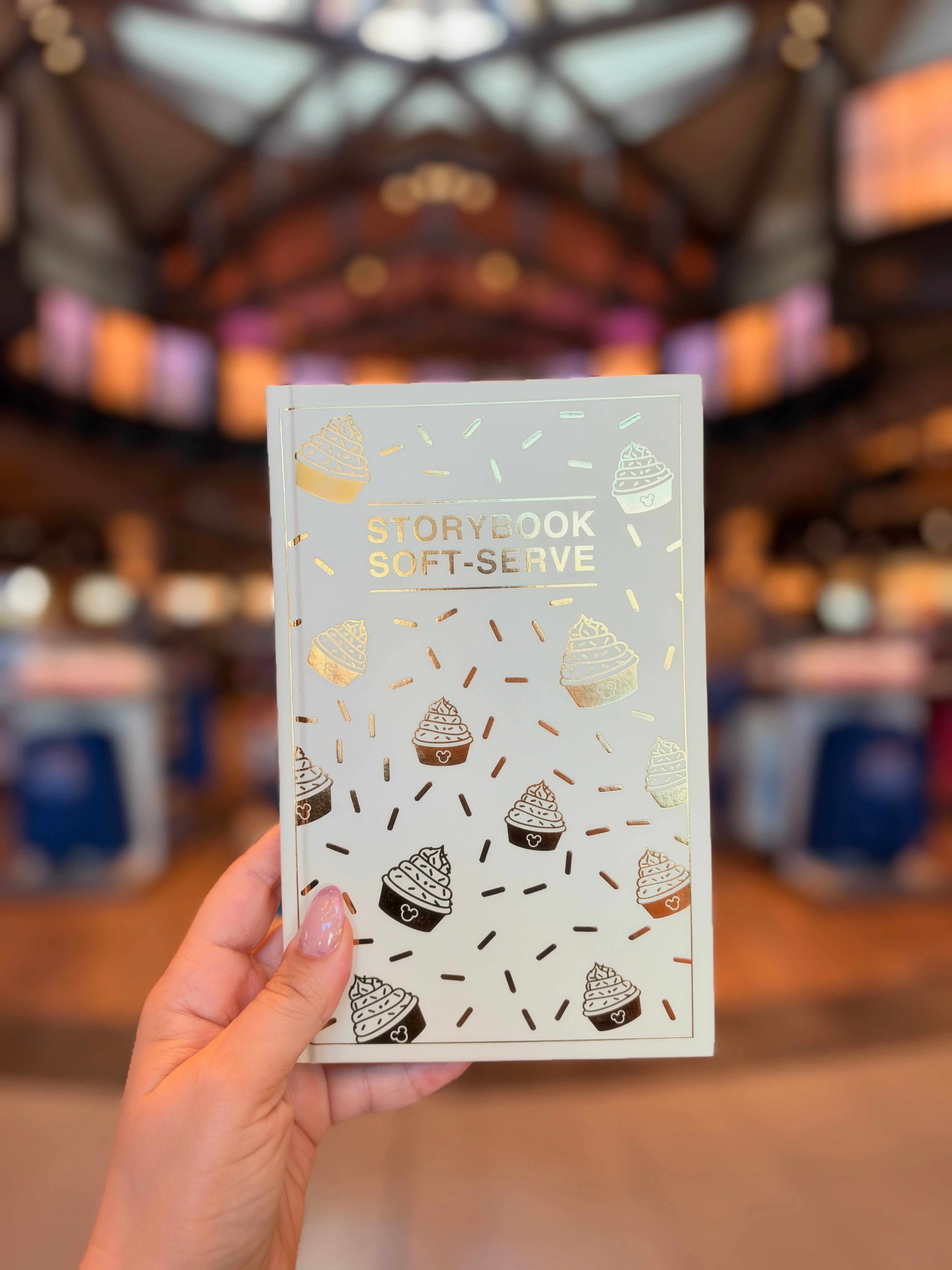 Walt Disney World Logo Mania Cream and Gold Notebook – Neverland Delivery