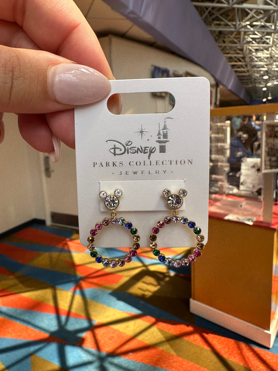 Mickey Colorful Stones Earrings
