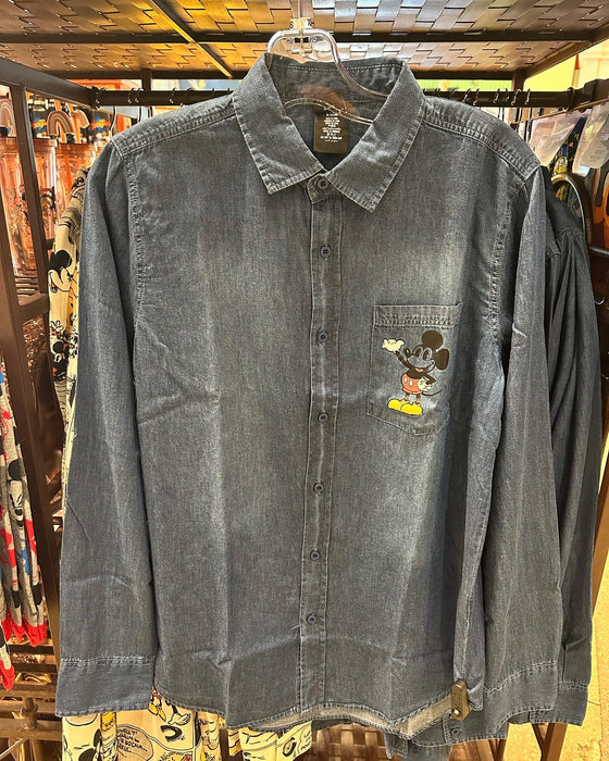 Mickey and Pluto Denim Shirt by Her Universe