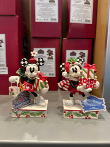  Christmas Mickey and Minnie Figurine Set by Jim Shore