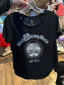  WDW Castle Black and Silver Tee