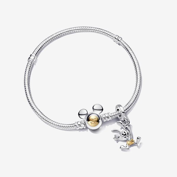 100% 925 Silver Color Claasical Mickey Mouse Donald Duck Cute Animal Charms  Fit For Pandora Original Bracelet Diy Jewerly Making