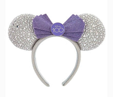  Disney 100 Platinum Celebration Purple and Silver Ears