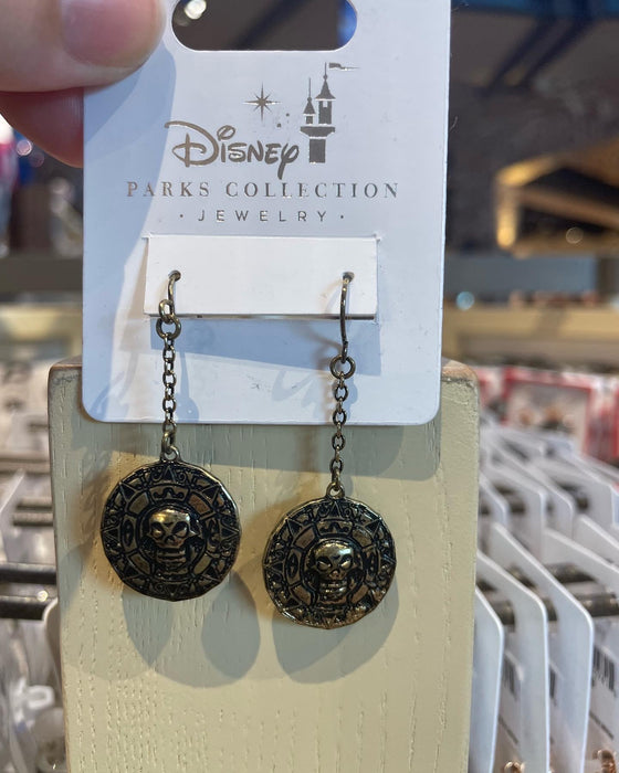 Pirates of the Caribbean Skull Coin Earrings